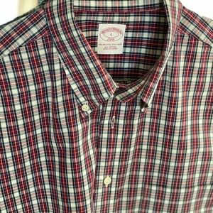 Brooks Brothers Multicolor Plaid Men's Shirt